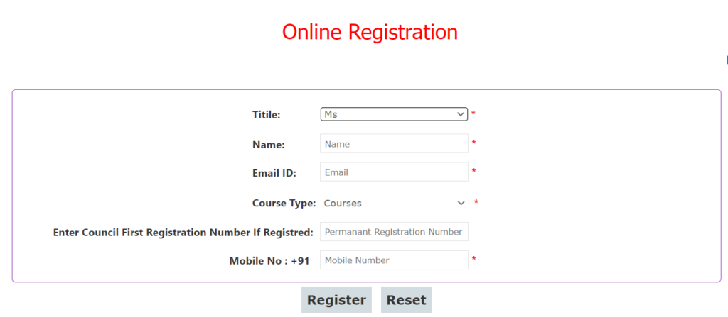 Karnataka Nursing Registration