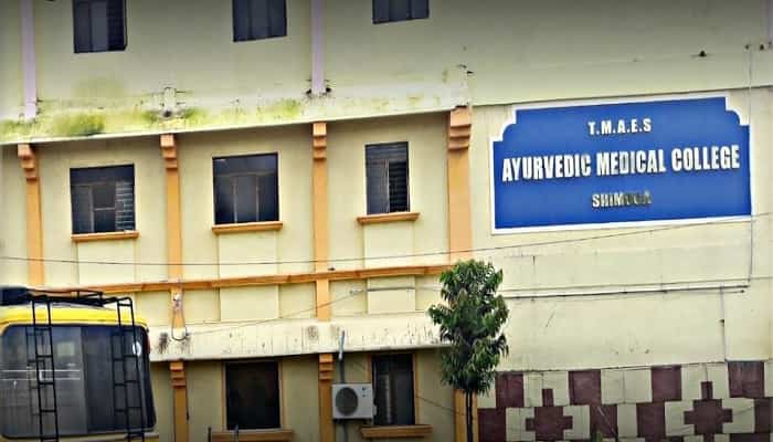 TMAES Ayurvedic College Shimoga 2024 25 Admission Fees