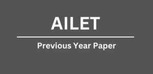 AILET Previous Year Paper