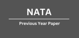 NATA Previous Year Paper