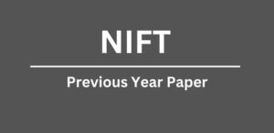 NIFT Previous Year Paper