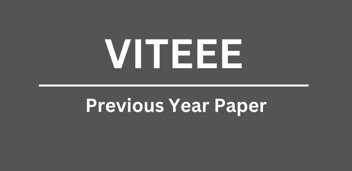 VITEEE Previous Year Paper