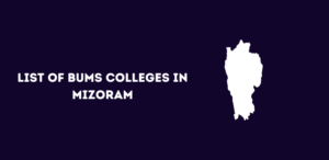 List of BUMS Colleges in Mizoram