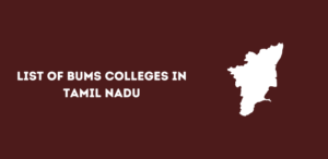 List of BUMS Colleges in Tamil Nadu