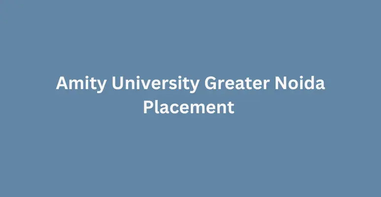 Amity University Greater Noida Fee Structure