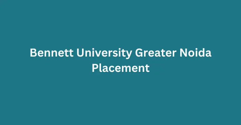 Bennett University Greater Noida Placement