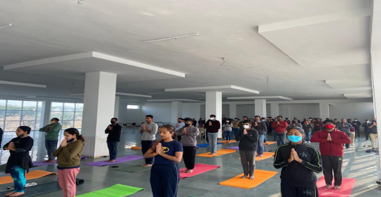 Avantika University Ujjain Yoga room