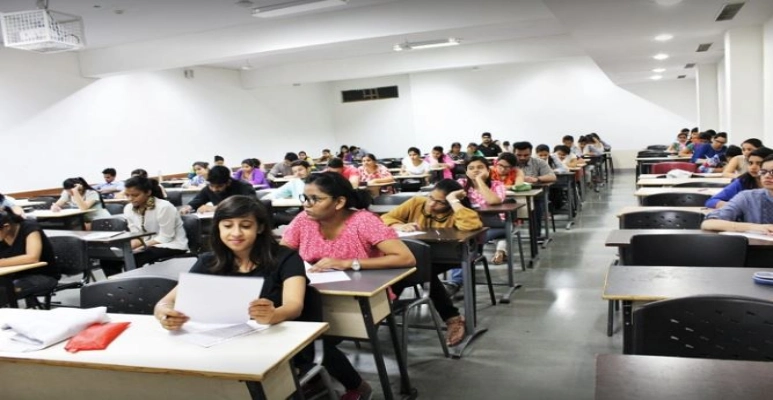 Manav Rachna International University exam room