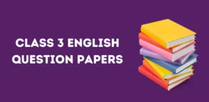 CBSE Class 3 English Question Paper