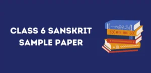 Class 6 Sanskrit Sample Paper