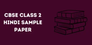 CBSE Class 2 Hindi Sample Paper