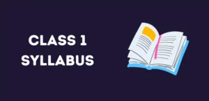 CBSE Class 1 Syllabus