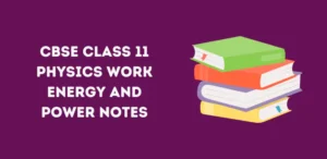 CBSE Class 11 Physics Work Energy and Power Notes