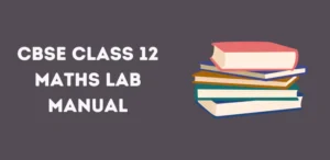 CBSE Class 12 Maths Lab Manual