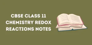 Class 11 Redox Reactions Notes
