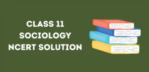 Class 11 Sociology NCERT Solutions