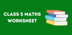 Class 5 Maths Worksheets