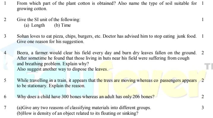 Class-6-Science-Previous-Year-Paper