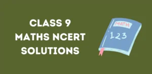 Class 9 Maths NCERT Solutions