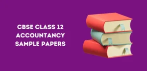 CBSE Class 12 Accountancy Sample Papers