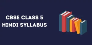 CBSE Class 5 Hindi Syllabus