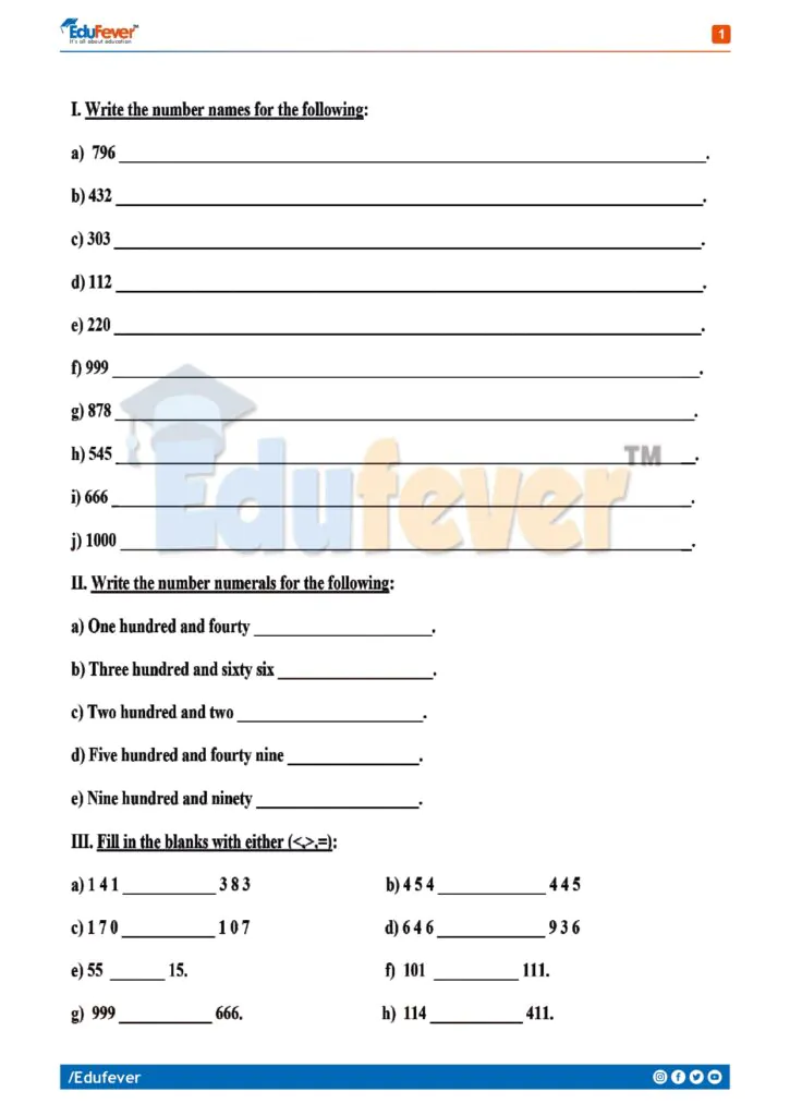 CBSE Class 2 Mathematics Practice Worksheet