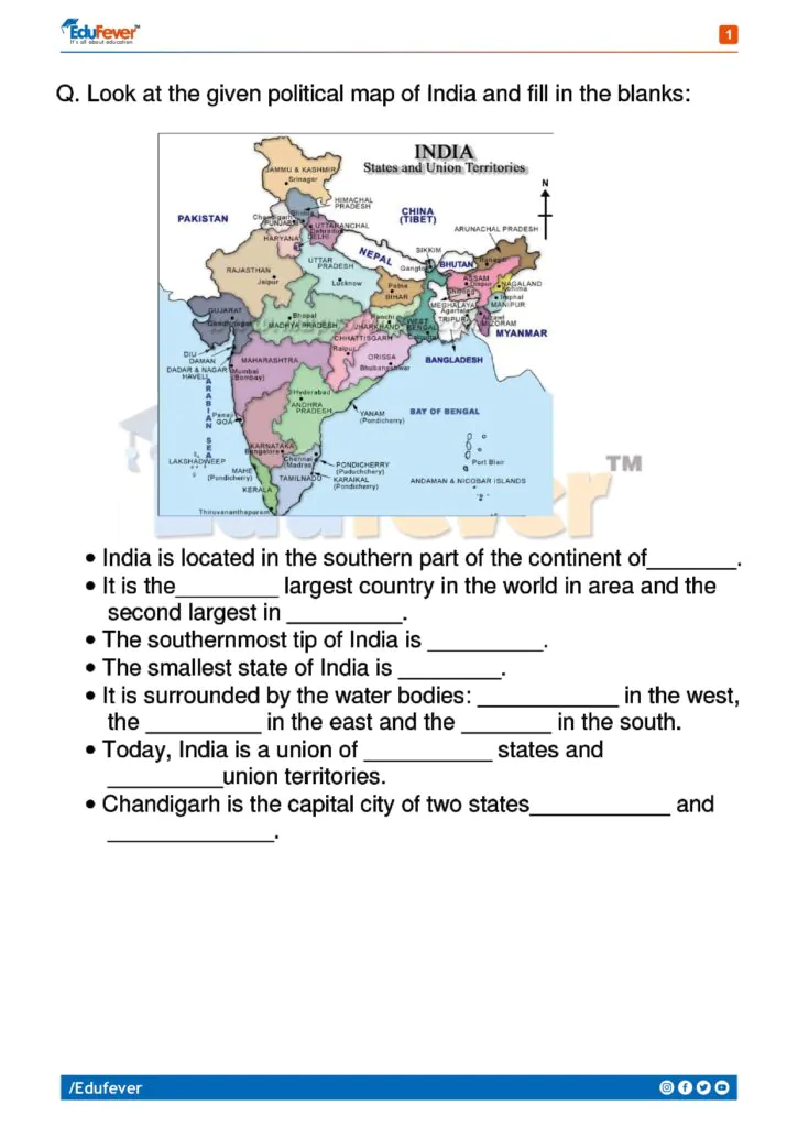 CBSE Class 4 Social Science Practice Worksheets