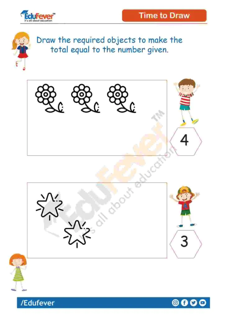 Draw-the-Required-Objects-to-Complete-the-Number-Given-worksheet-