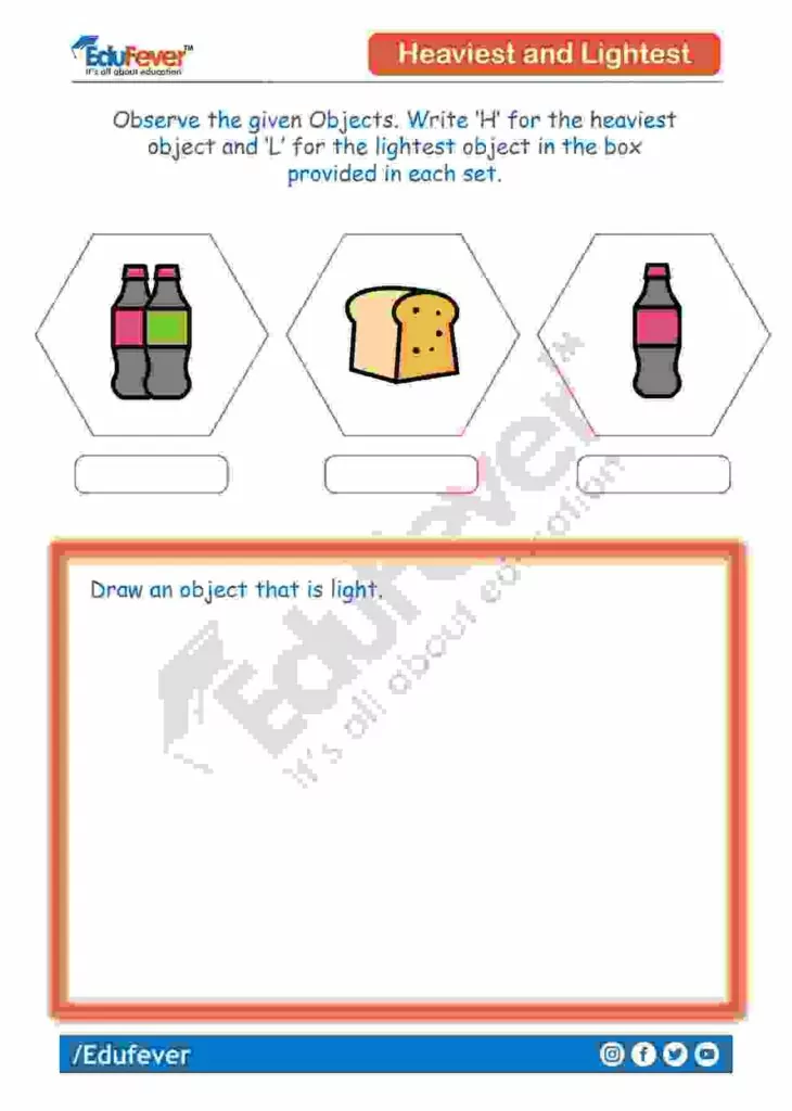 Heaviest-and-Lightest-Object-worksheet-