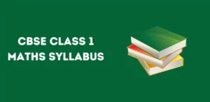 Class 1 Maths Syllabus