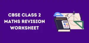 CBSE Class 2 Maths Revision Worksheet