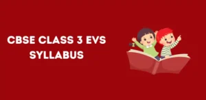 CBSE Class 3 EVS Syllabus