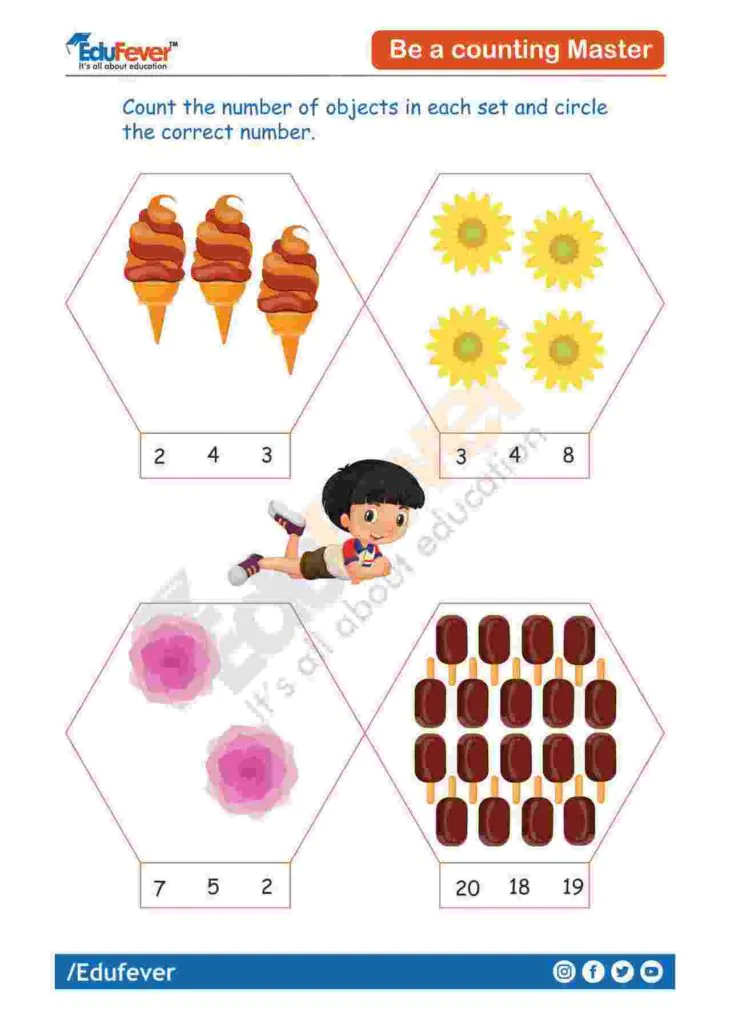 Get Latest Count Object In Each Set UKG Maths Worksheets