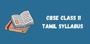 CBSE Class 11 Tamil Syllabus