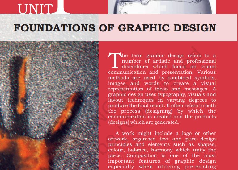 Class 11 Graphics Design NCERT Book